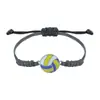 Pulseiras Populares Artesanais Tecidas de Liga Metálica Transfronteiriças para Baseball, Futebol, Basquete e Vôlei, Direto da Fábrica de Origem, em Estoque