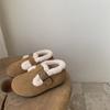 Zapatos Infantiles de Piel Genuina, Zapatos de Invierno para Niños, Zapatos Peludos para Niñas, Zapatos de Algodón Birkenstock para Niños con Forro de Polar, Zapatos para Bebé, Zapatos Calientes