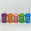 Suministro directo de fábrica vaso mezclador de polvo para sustituto de comida 400ml vaso para batido con escala vaso de plástico vaso portátil para fitness