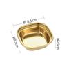 Prato de temperos de aço inoxidável 304 coreano multi-grade, prato de molho, prato de vinagre, prato de molho, prato de molho, prato de sabor para panela quente