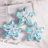 Aleación Doble Capa Ojo de Caballo Flor de Cinco Pétalos Pedrería Agujero Recto Cuentas Venta al por Mayor Accesorios para Llavero de Teléfono Collar Cadena de Bolso DIY