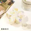 Nuevo Clip de Huevo con Flores Qiyue Moda Impresión UV Pasador de Orquídea Florale Clip de Tiburón Creativo Europeo y Americano