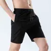 Pantalones Cortos Hombre Verano Moda Sueltos 2024 Color Sólido Casuales Pantalones de Seda de Hielo Rectos Elásticos Pantalones Deportivos