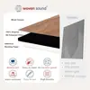 Panel de celosía con veta de madera de PVC transfronterizo, panel de aislamiento acústico de fibra de poliéster, panel absorbente de sonido de fieltro autoadhesivo, decoración de fondo de pared de celosía