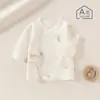 Ropa Kimono de Algodón de Clase A Sin Costuras para Bebé, Espalda Abierta, para Recién Nacidos, Todas las Estaciones, con Cierre Lateral, Ropa Base para Bebé, Ropa Infantil Anyang