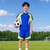 Conjunto de Uniforme de Futebol Infantil Secagem Rápida Competição Esportiva de Ensino Fundamental Uniforme de Equipe Camisa Personalizada Profissional Roupas de Treino de Badminton