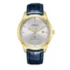 ORSGA Reloj de Moda para Hombre de Negocios Fuente de Fábrica Calendario en Vivo Luminoso Comercio Exterior Simple Cuarzo Dorado Reloj para Hombre
