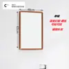 Espejo de Baño Inodoro Inodoro Espejo de Cristal Espejo Cuadrado Colgante de Pared Sin Perforaciones Colgante Horizontal Colgante Vertical Soporte de Espejo