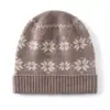 Atacado de Fábrica Caxemira Transfronteiriço Outono e Inverno Novo Retrô Jacquard Espessado Quente Anti-frio Proteção de Orelha Touca de Tricô para Cabeça