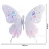 2026 Nueva Decoración de Fiesta Escénica con Forma de Mariposa para Festividades Transfronterizas Accesorios Banderas con Forma para Eventos