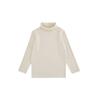 Camiseta Base de Cuello Alto para Niñas Qiuduomeng 2026 Invierno Nuevo Estilo Coreano Camiseta Casual para Niños Bebé Top Cálido