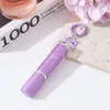 Botella dispensadora de perfume de 5 ml de vidrio portátil para viaje, cabeza plana, boca de dispensación para muestras, botella vacía con pulverizador, impresión de logotipo