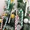 Colgante de muleta navideña de plástico, decoración navideña, regalo de Navidad, decoración del hogar.