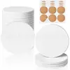 Porta-copos Cerâmicos Absorventes em Branco, Discos Redondos Isolantes de Calor de Terra de Diatomáceas Branca, Material DIY, Porta-copos para Impressão UV, Peças em Branco Liso