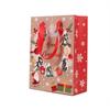 Saco de Presente de Natal Personalizado Saco de Presente de Papelão Branco Sacola Criativa de Árvore de Natal Embalagem de Papelão Atacado