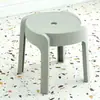 Taburete de Plástico para el Hogar Engrosado Taburete Molino de Viento Silla de Comedor Simple Moderna Banco Alto Mesa de Comedor Silla de Goma Apilable