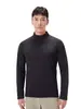 Tecido Disangte Meio Zíper Gola Alta Manga Longa Outono/Inverno Novo Antibacteriano Amigo da Pele Bloqueio de Temperatura Top Quente