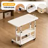 Mesa para portátil, mesa de noche móvil, escritorio de altura ajustable, escritorio de escritura moderno minimalista para uso estudiantil en casa