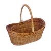 Cesta pequena de flor de manga tecida portátil para arranjo de flores, pequena cesta, cesta oval tecida, fabricantes, atacado