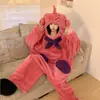 Pijama enterizo lindo y peculiar con temática de rana para otoño e invierno, con un diseño divertido y abstracto de forro polar de coral, unisex, con capucha y apariencia de muñeco