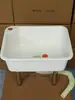 Lavadero Cuadrado Pequeño de Plástico para Uso Doméstico, Lavabo Cuadrado Espeso, Cubeta de Desagüe para Baño Balcón Lavabo para Mopas