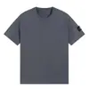 Versión Alta Exportación Transfronteriza Nuevo S t O Piedra Brújula Color Puro Pulsera Camiseta de Manga Corta Cuello Redondo Tendencia para Hombre