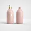 Frasco de Gel de Banho de Luxo 500ml Frasco de Creme de Plástico Pet Frasco com Bomba para Loção Corporal Material de Embalagem para Máscara Capilar Frasco de Shampoo Vazio