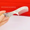 Peine Espeso Chapado en Plata Galvanizado Peine para el Cabello de Pavo Loto Accesorios Sólidos para el Cabello Peine Raspador Manualidades Venta al por Mayor
