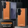 Adequado para Capa de Celular Dobrável Samsung Z Trifold com 70% de Desconto, Eixo Central Magnético e Proteção Anti-Queda para Galaxy Zfold7