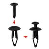 Sujetador de coche adecuado para parachoques Ford, retenedor de aleta, orificio de 6.5 mm, remache de tornillo, retenedor