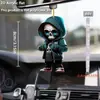 Colgante de Calavera Súper Genial de Acrílico 2D Adorno Colgante para Coche Decoración Navideña Colgante Llavero de Mochila Decoración de Regalo