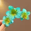 Presilha de Cabelo Flor de Ovo para Mulheres, Prendedor de Cabelo Shark Clip Elegante para Meio Preso, Acessório de Cabelo de Praia