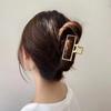 Horquilla de diamantes de imitación de alta calidad para mujer, pinza para el pelo en la espalda, grande, elegante, con forma de tiburón perlado, tocado de celebridad de Internet de Corea del Sur