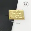 Hebilla de Cinturón de Aleación de Zinc, Hebilla Decorativa con Superficie de Arena Dorada Imitación, Hebilla Decorativa para Ropa de Atrezo de Cosplay