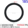 Elástico de Cabelo em Espiral Preto Fosco, Estilo Versátil para Meninas, Tamanho Grande de 5cm, Pulseira Fina com Estampa de Seda em Espiral de Fio de Telefone