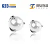 Arete de titanio F136 con garras de tres puntas para perla, rosca externa, para lóbulo, nariz, labio, ceja, cartílago, accesorios de joyería para piercing