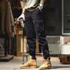 Pantalones de Trabajo Verdes Militares Americanos para Hombre Sueltos Modernos Marca Otoño/Invierno Pantalones Jogger para Hombre Bolsillos Múltiples Pantalones Casuales para Exteriores Hombre