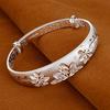 Nova Pulseira Camélia Retrô Estilo Chinês para Mulheres Pulseira Sólida Fosca Ajustável Push-Pull Presentes para Idosos e de Meia-Idade para o Dia das Mães
