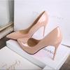 Zapatos de Tacón Alto con Suela Roja para Mujer 2026 Nuevos Zapatos de Punta para Mujer Zapatos Mary Jane Elegantes Zapatos de Salón Sexy Zapatos de Piel Negra