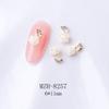 Unha Estrela Lua Joias Japonês Minimalista Crescente Branco Camélia Nail Alloy Joias Decoração de Unhas
