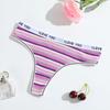 Nueva Tanga de Hilo de Algodón para Mujer de Color de Tiro Bajo Transpirable de Doble Capa Ropa Interior para Niñas Suministro Directo de Fábrica