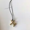 Collar con Colgante de Perro Globo de Cuerda Negra para Mujer, Diseño de Nicho con un Toque de Lujo, Cadena para Suéter, Accesorio Personalizado de Hip-Hop para Pareja, Regalo para Mejor Amigo