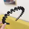 Diadema para Mujer con Pedrería, Borde Delgado Ondulado, Diadema Dentada, Estilo Coreano, Versátil para Salir, Pinza Antideslizante para el Cabello, Accesorio para el Cabello