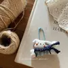 Ins Coreano Nuevo Dibujo Animado Papá Noel Oso Tela de Fieltro Colgante Llavero Lindo Colgante para Bolso para Mujeres