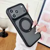 Funda con soporte magnético giratorio de 360 grados y textura fina, adecuada para iPhone 17 Pro Max, funda mate para Apple 16