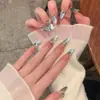 Uñas Vestibles Estilo Taladro Personalizadas, Tendencia en Tiktok y Xiaohongshu, Parches de Uñas Hechos a Mano, Puntas de Uñas Vestibles, Uñas Postizas