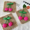 Llavero Colgante Color Caramelo Lindo Nuevo Colgante Ins Macarrón Cereza Bolsa Joyería Pequeña Creativo Mochila Escolar