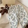 Calça Antimosquito Infantil 2026 Verão Estilo Fino Meninos e Meninas Estampa de Desenho Algodão Casual Calça Lanterna para Crianças