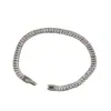 Pulsera de Tenis Niche de Acero Inoxidable Joyería para Hombres, Lujo Ligero Niche Completa de Diamante Circonita Pulsera Apilable Acero de Titanio