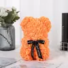 Oso de Rosa de 25 cm Regalo de Navidad y San Valentín Oso de Flor de Espuma Oso de Flor Inmortal Hecho a Mano Venta Directa de Fábrica
